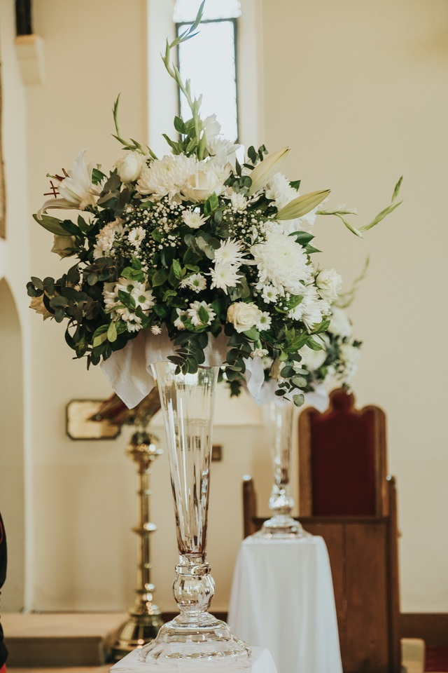 Floral Arrangement at altar