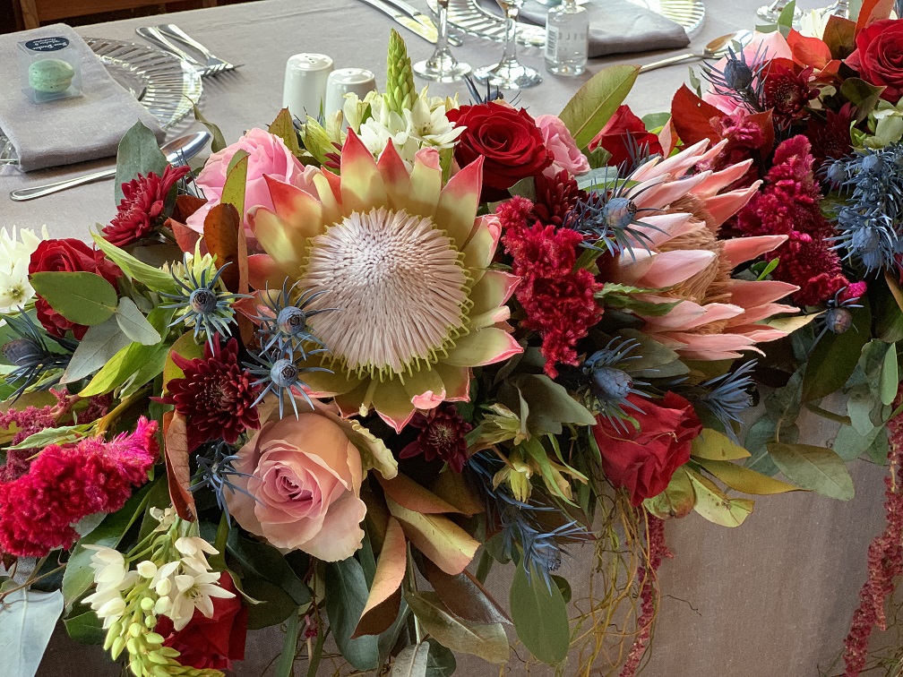 Bridal Table Floral arrangement